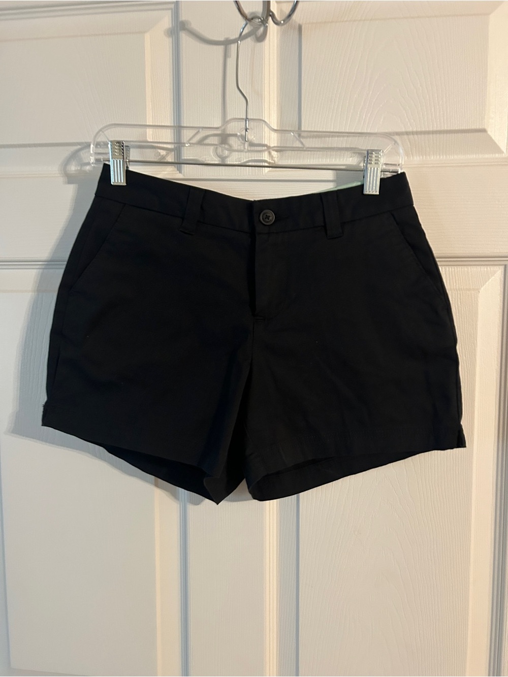 Everyday Black Shorts with Front Pockets